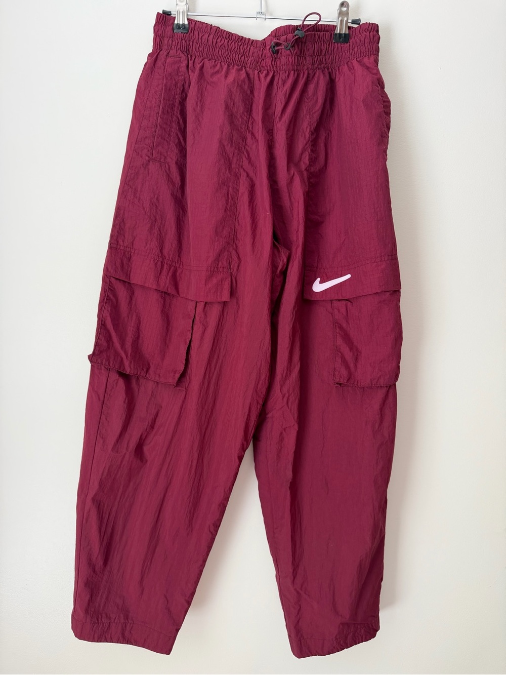 Nike Vintage Woman's Burgundy Cargo Track Pants
